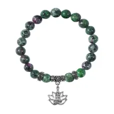 Браслет Лотос (гармония и развитие), Цоизит BSP-26-2064