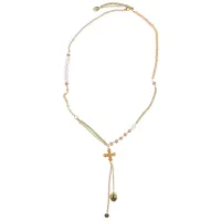 Колье Цветок и медальон UG220