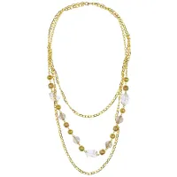 Колье Кристаллы и жемчуг UG230