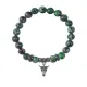 Браслет Череп быка (сила, мужество, защита), Цоизит BSP-26-2076