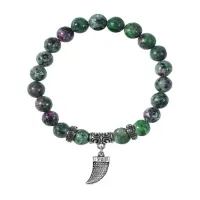 Браслет Клык (Сила, Мужество, Воля, Энергия), Цоизит BSP-26-2077