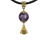 Амулет Бог богатства (изобилие и благополучие), аметист MKAG-21-0025