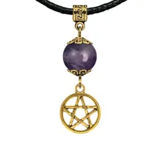 Амулет Пентаграмма (мощная защита от зла), аметист MKAG-21-0050