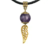 Амулет Крыло ангела (защита высших сил), аметист MKAG-21-2039