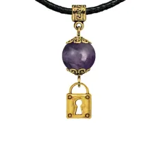 Амулет Замок (на счастье и любовь), аметист MKAG-21-2040