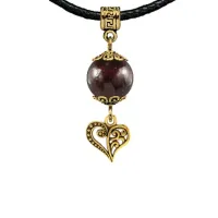 Амулет Сердце (любовь и семейное счастье), гранат MKAG-22-0010