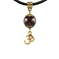 Амулет Ом (защита, духовное развитие), гранат MKAG-22-0013