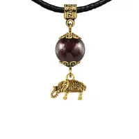 Амулет Слон (мудрость, сила, долголетие), гранат MKAG-22-0062