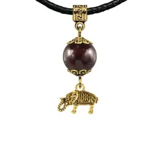 Амулет Слон (мудрость, сила, долголетие), гранат MKAG-22-0062