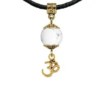 Амулет Ом (защита, духовное развитие), кахолонг MKAG-23-0013