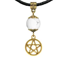 Амулет Пентаграмма (мощная защита от зла), кахолонг MKAG-23-0050