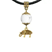 Амулет Слон (мудрость, сила, долголетие), кахолонг MKAG-23-0062