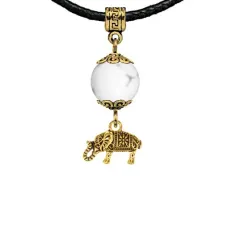 Амулет Слон (мудрость, сила, долголетие), кахолонг MKAG-23-0062