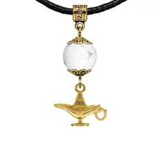 Амулет Волшебная лампа (исполнение желаний), кахолонг MKAG-23-0074