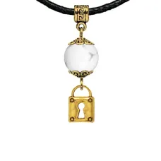 Амулет Замок (на счастье и любовь), кахолонг MKAG-23-2040