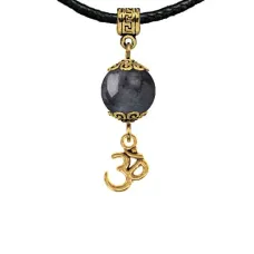 Амулет Ом (защита, духовное развитие), лабрадор MKAG-24-0013