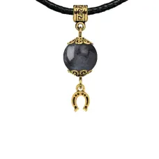 Амулет Подкова (на счастье), лабрадор MKAG-24-0018