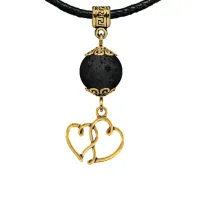 Амулет Два сердца (любовь и семейное счастье), лава MKAG-25-2042