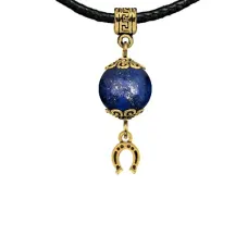 Амулет Подкова (на счастье), лазурит MKAG-26-0018