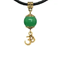 Амулет Ом (защита, духовное развитие), нефрит MKAG-27-0013