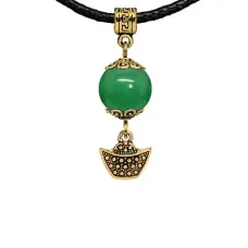 Амулет Золотой слиток (на богатство), нефрит MKAG-27-0058