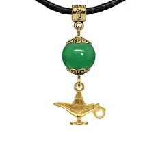 Амулет Волшебная лампа (исполнение желаний), нефрит MKAG-27-0074