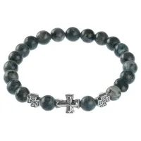 Браслет Спаси и сохрани с нат.камнем Лабрадор BSV1-09