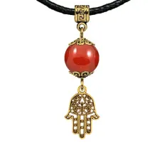 Амулет Хамса (от сглаза и зла), сердолик MKAG-29-0001