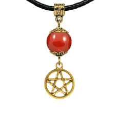Амулет Пентаграмма (мощная защита от зла), сердолик MKAG-29-0050