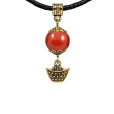 Амулет Золотой слиток (на богатство), сердолик MKAG-29-0058