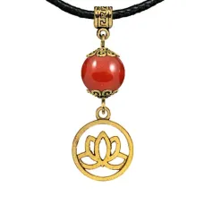 Амулет Лотос (гармония, развитие), сердолик MKAG-29-0059