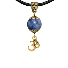 Амулет Ом (защита, духовное развитие), содалит MKAG-30-0013