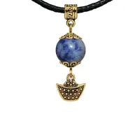 Амулет Золотой слиток (на богатство), содалит MKAG-30-0058