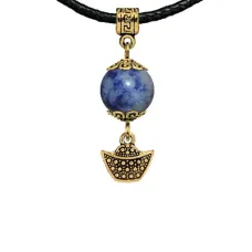 Амулет Золотой слиток (на богатство), содалит MKAG-30-0058