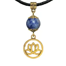 Амулет Лотос (гармония, развитие), содалит MKAG-30-0059