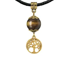 Амулет Дерево жизни (защита и развитие), тигровый глаз MKAG-31-0012