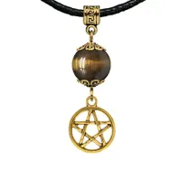 Амулет Пентаграмма (мощная защита от зла), тигровый глаз MKAG-31-0050