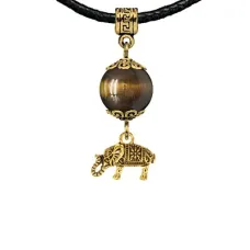 Амулет Слон (мудрость, сила, долголетие), тигровый глаз MKAG-31-0062