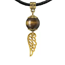 Амулет Крыло ангела (защита высших сил), тигровый глаз MKAG-31-2039