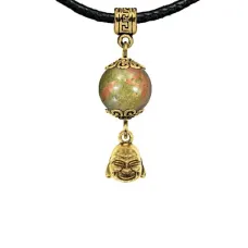 Амулет Бог богатства (изобилие и благополучие), унакит MKAG-32-0025