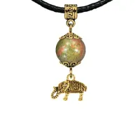 Амулет Слон (мудрость, сила, долголетие), унакит MKAG-32-0062