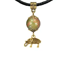 Амулет Слон (мудрость, сила, долголетие), унакит MKAG-32-0062