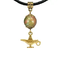 Амулет Волшебная лампа (исполнение желаний), унакит MKAG-32-0074