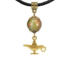 Амулет Волшебная лампа (исполнение желаний), унакит MKAG-32-0074