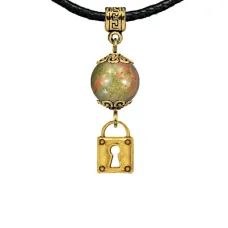 Амулет Замок (на счастье и любовь), унакит MKAG-32-2040