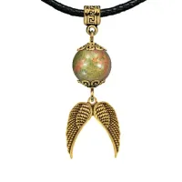 Амулет Крылья ангела (защита высших сил), унакит MKAG-32-2043