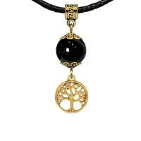 Амулет Дерево жизни (защита и развитие), черный агат MKAG-33-0012