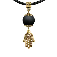 Амулет Хамса (от сглаза и зла), шунгит MKAG-34-0001