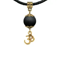 Амулет Ом (защита, духовное развитие), шунгит MKAG-34-0013