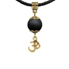 Амулет Ом (защита, духовное развитие), шунгит MKAG-34-0013